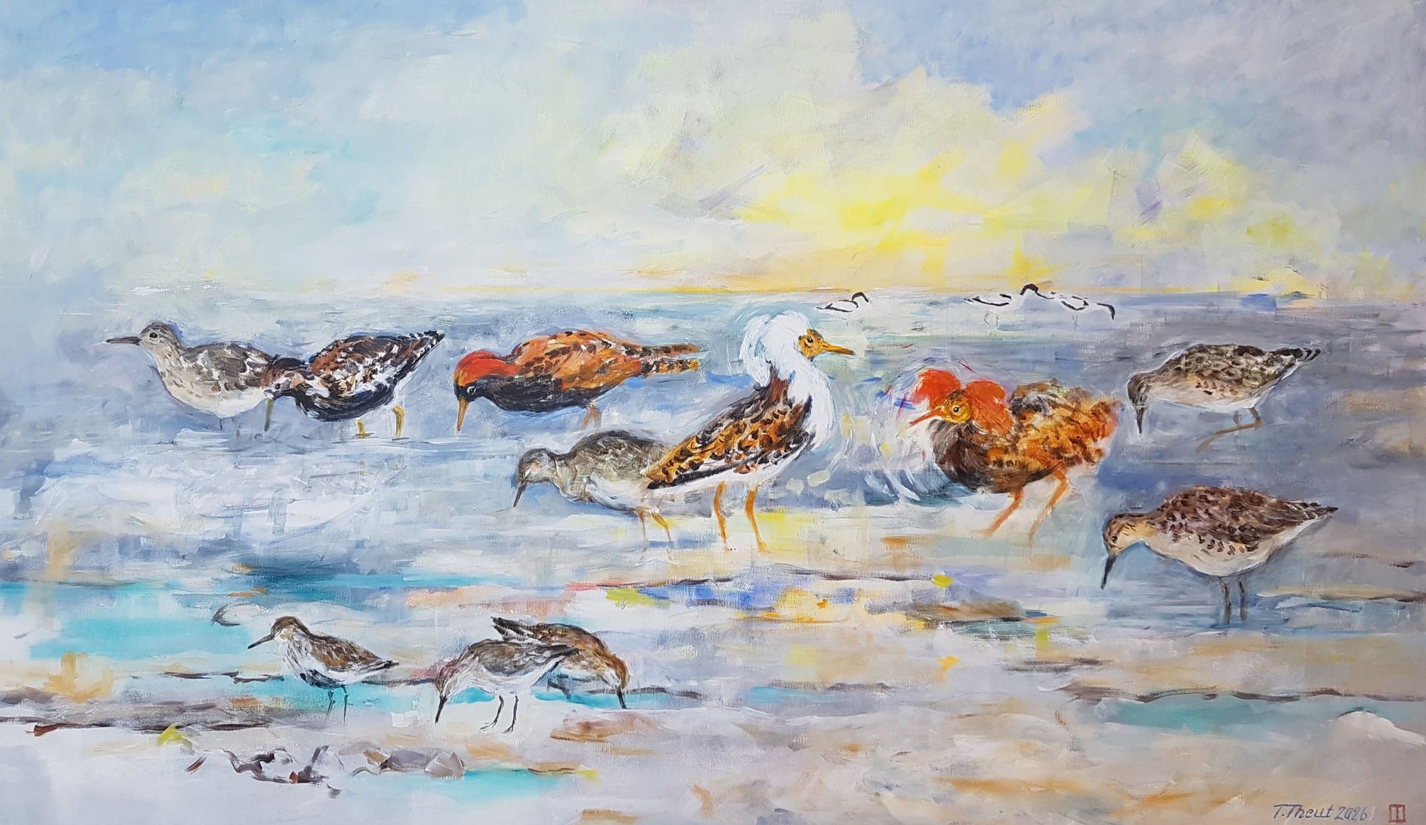 Forårstræk ved Ulvedybet 60x100cm 5900kr.